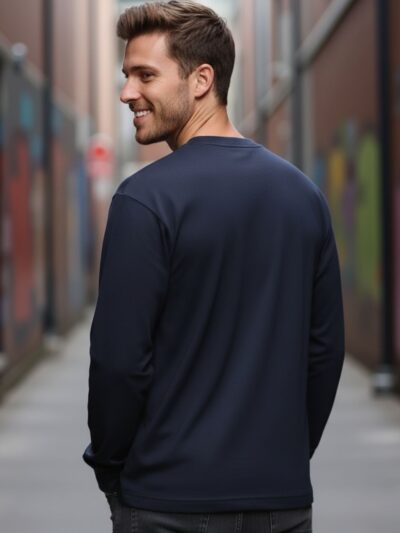 Men's premium navy blue oversized t-shirt by Onita