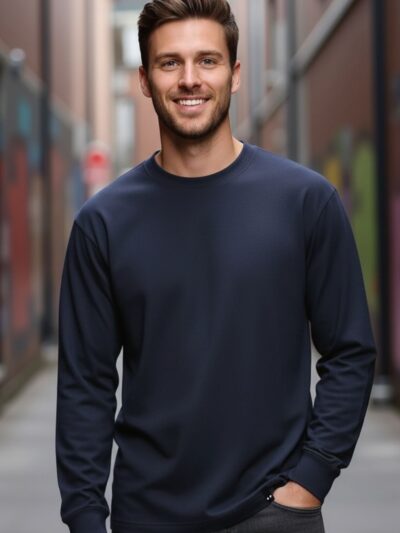 Men's premium navy blue oversized t-shirt by Onita